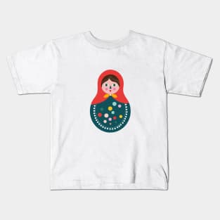 Colorful Christmas matryoshka Kids T-Shirt